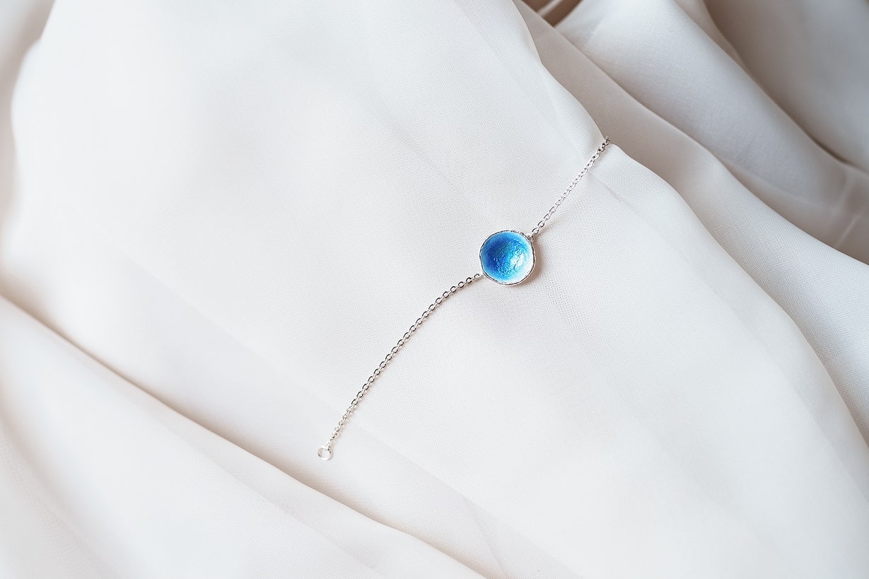 Браслет «Море» (16 мм) синій