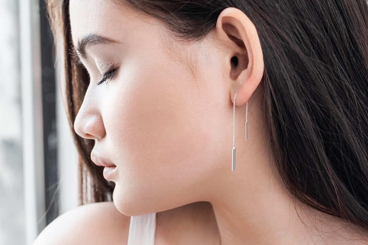 Сережки-протяжки «Маятник»