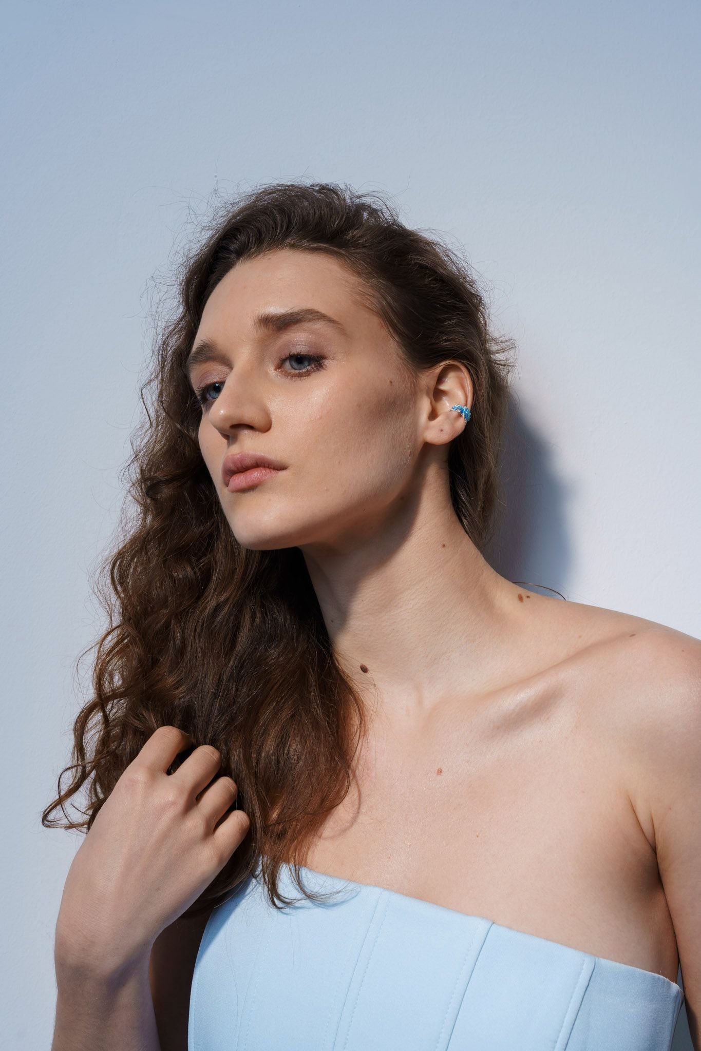 Кафф «Хвиля» (6 мм) синій