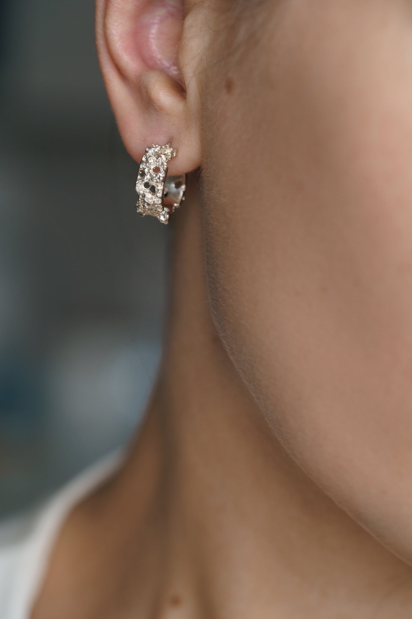 Сережки-конго «Український хліб» (6 мм/15 мм)