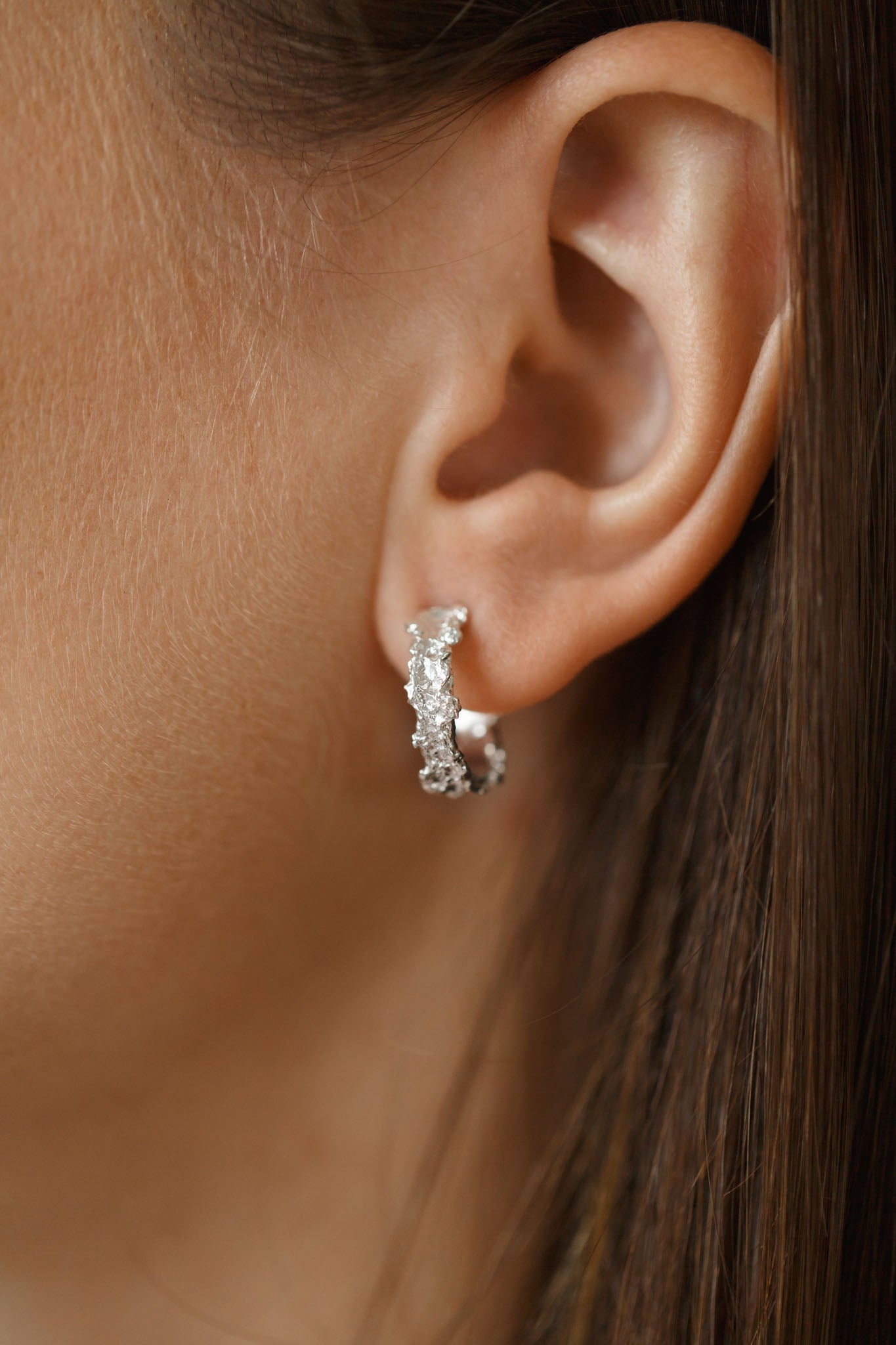 Сережки-конго «Рифи» (4 мм/15 мм)