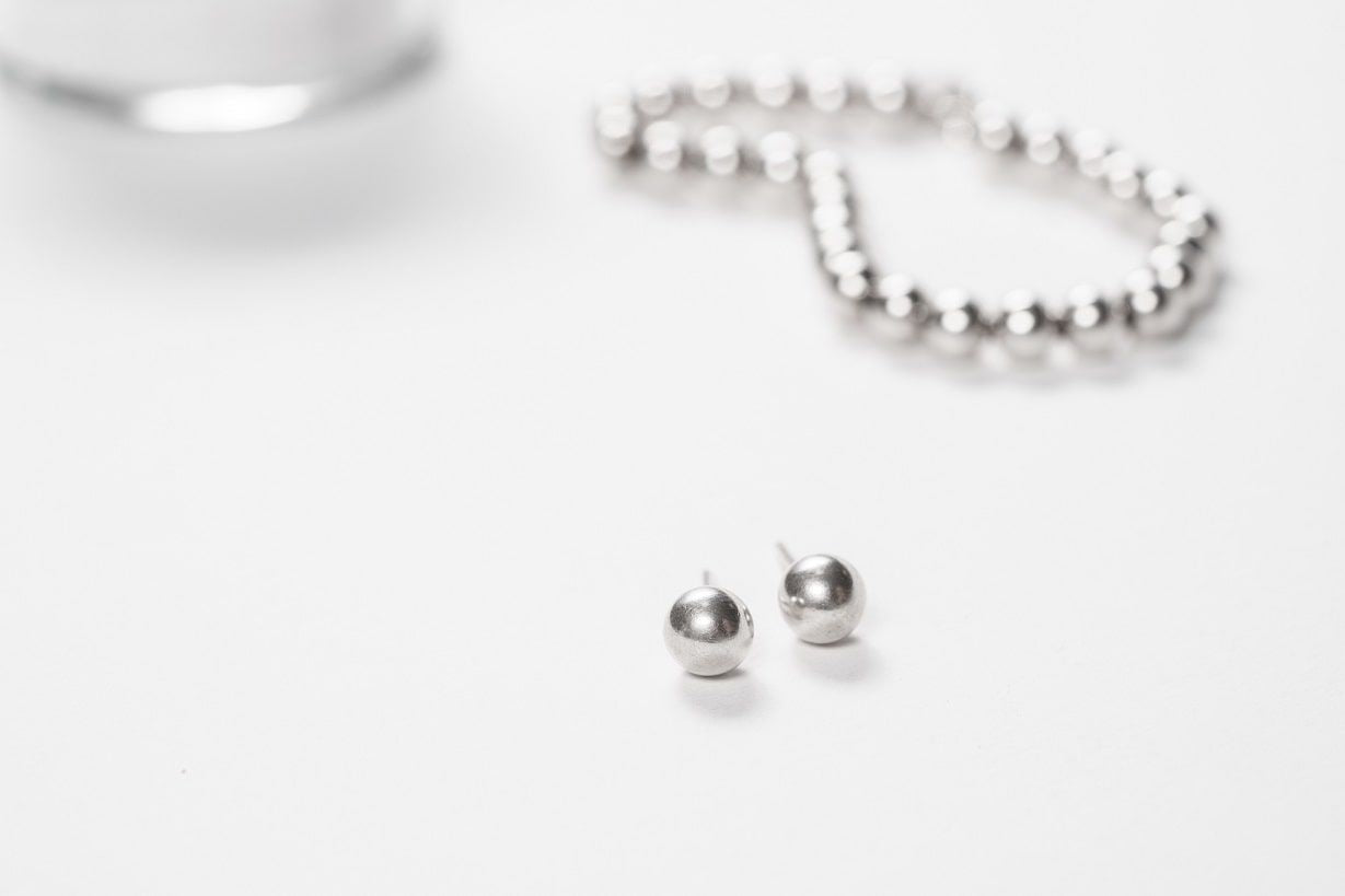 Сережки «Куля» (5-7 мм)