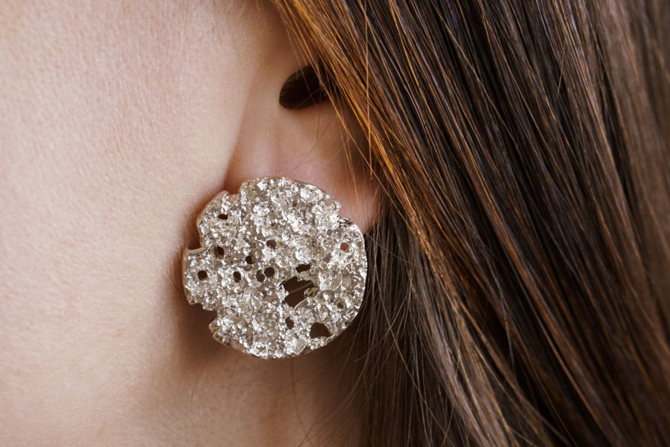 Сережки-диски «Український хліб»