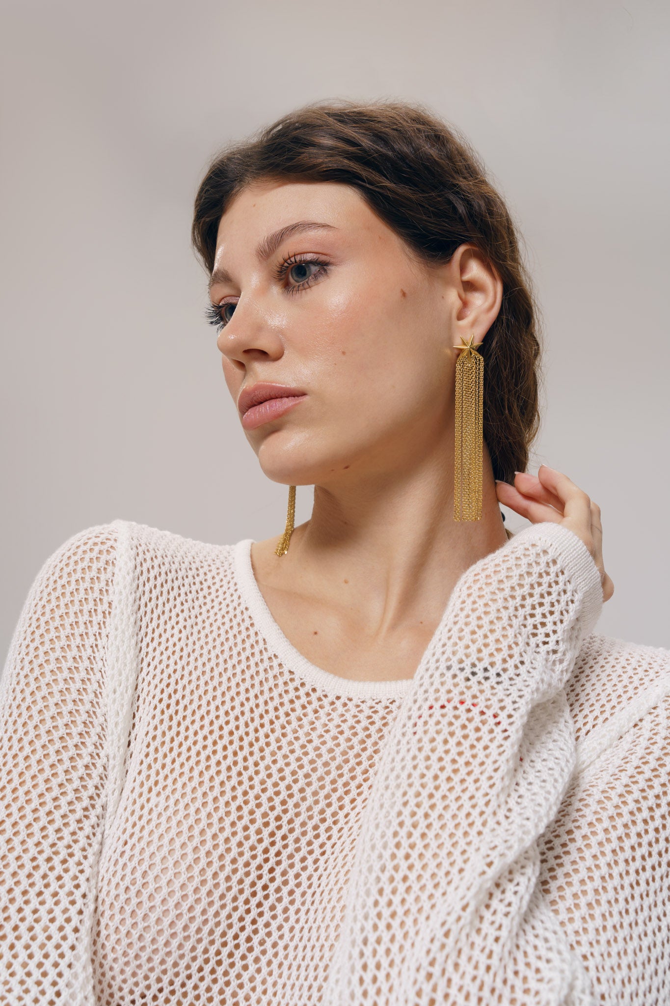 Сережки «Комета» («хвіст» комети 80 мм)