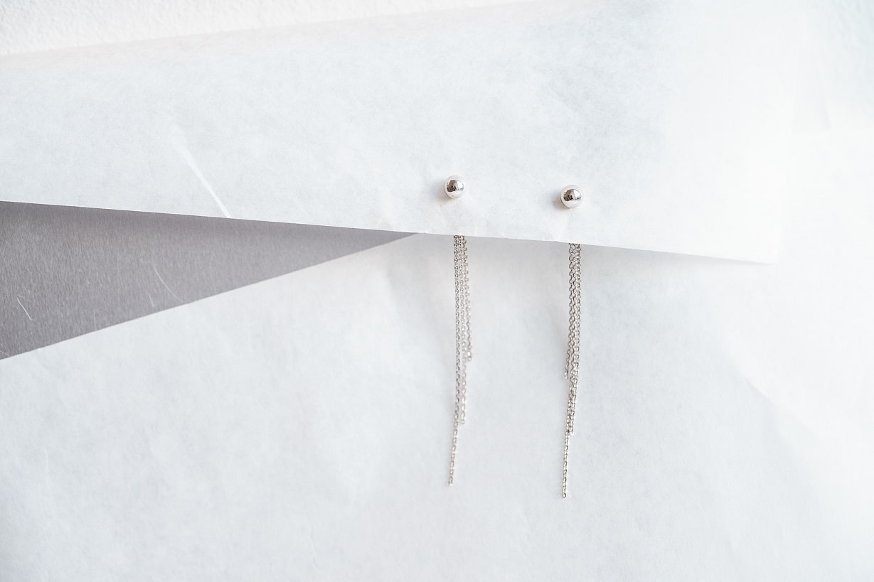 Сережки «Витонченість» (ланцюжок 3,4,5 см)