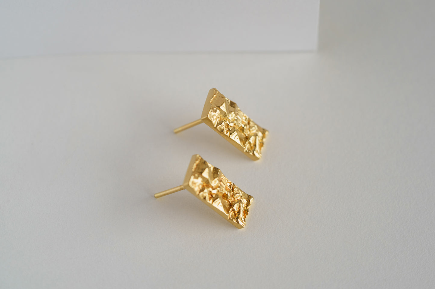 Сережки прямокутні «Гранітна скеля Коростишівського каньйону» (7х16 мм)