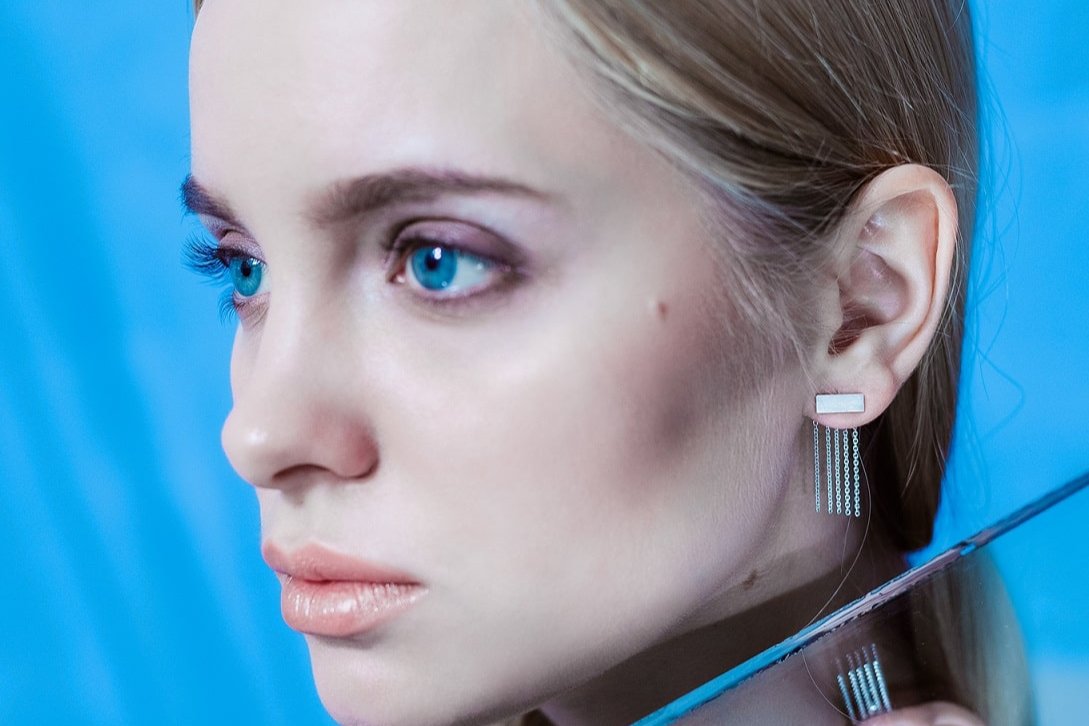 Сережки-джекети «П'ять cтрун»