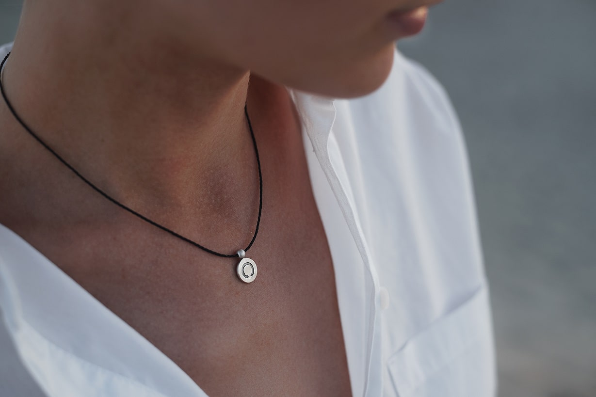 Кольє «Енсо» (10 мм) на шнурку