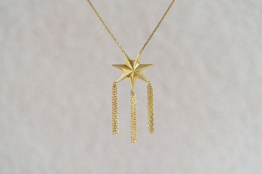 Кольє «Провідна зоря» з ланцюжками