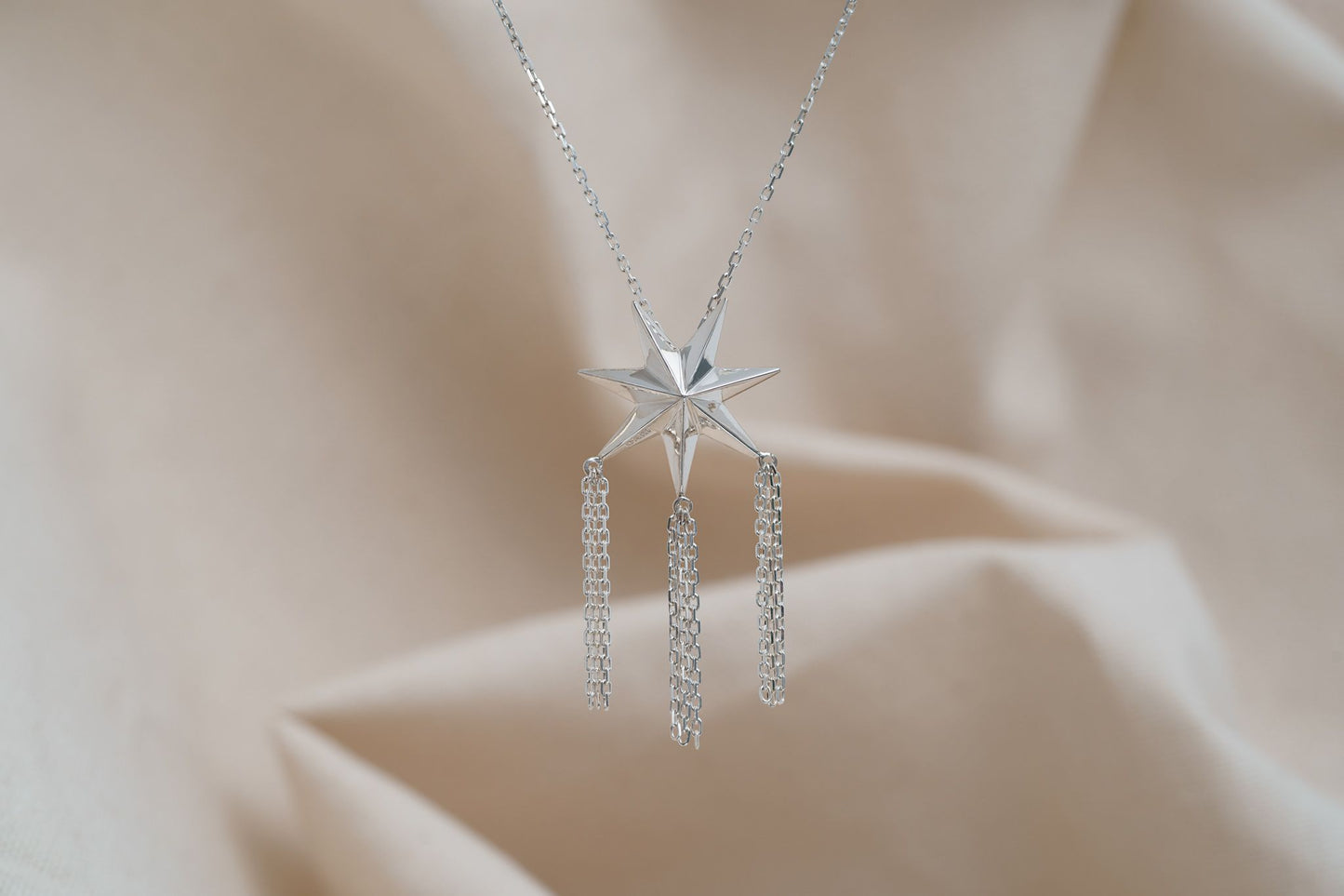 Кольє «Провідна зоря» з ланцюжками