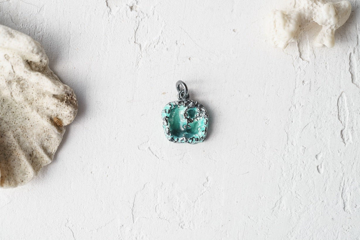 Кулон «Шторм» смарагдовий