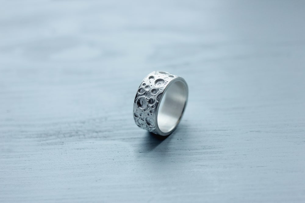 Каблучка «Світлий місяць» (10 мм; текстура 1)