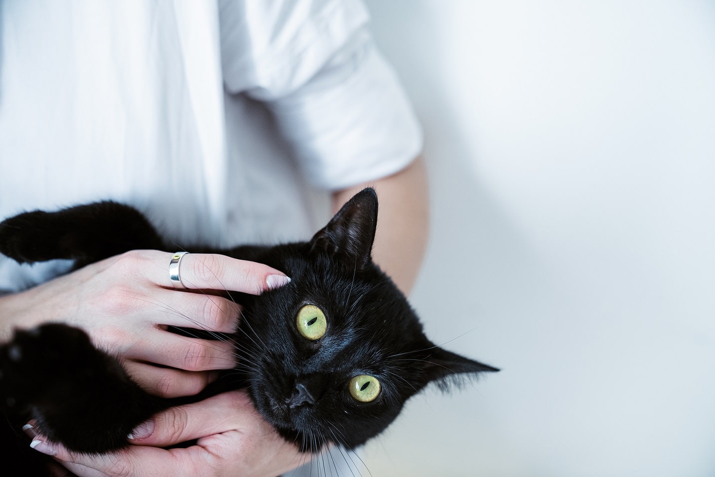 Каблучка «Котяче око» (5 мм) з емаллю