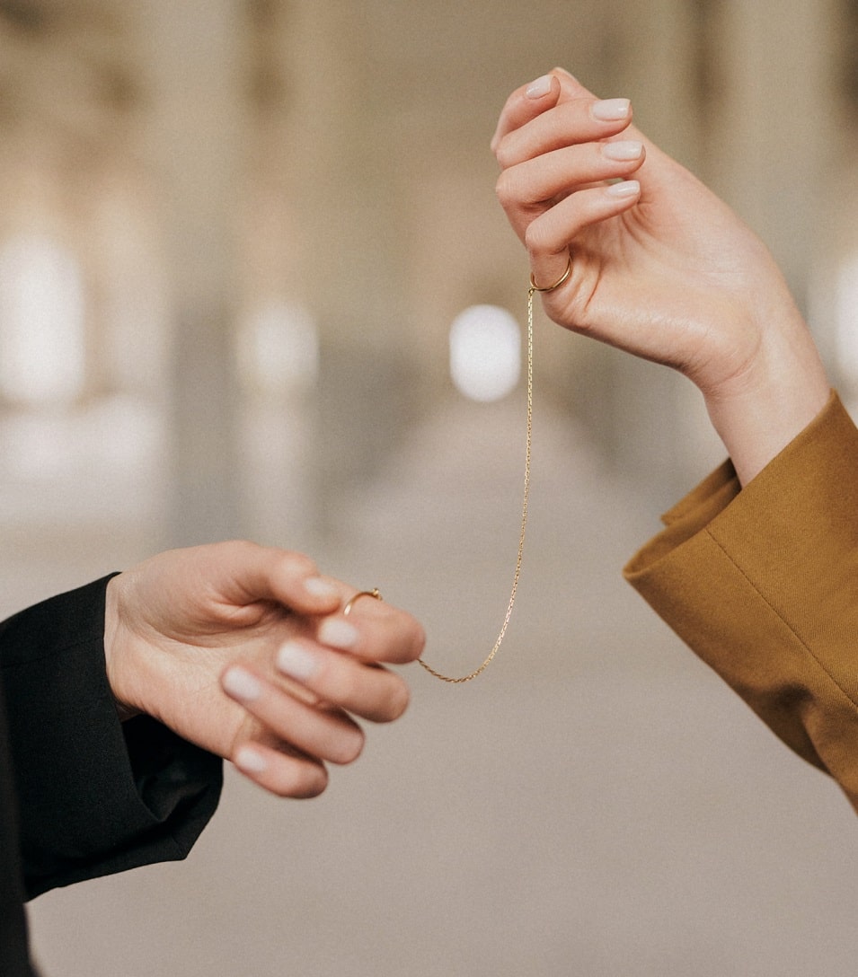 Каблучки «Зв'язок»(ланцюжок 19 см)