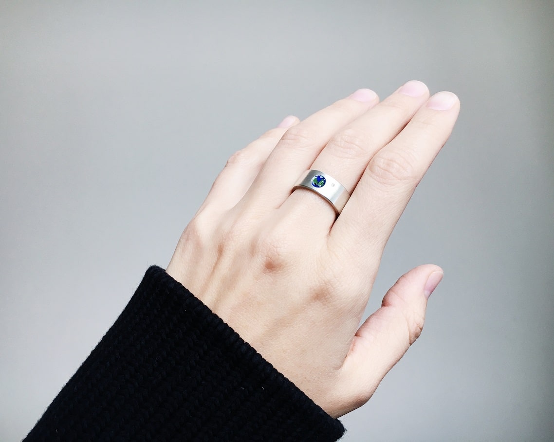 Каблучка «Моя Планета» з камінчиком (8 мм)