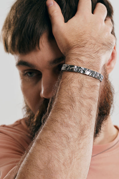 Браслет «Антрацит Донецького вугільного басейну» (10 мм)