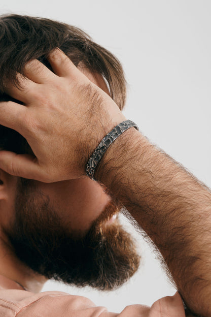 Браслет «Антрацит Донецького вугільного басейну» (10 мм)