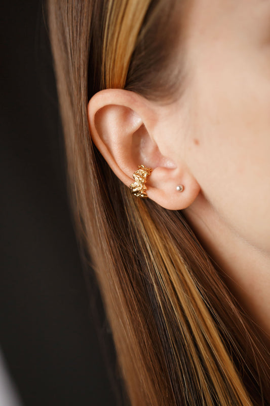 Кафф «Пояс астероїдів» світлий з жовтою позолотою