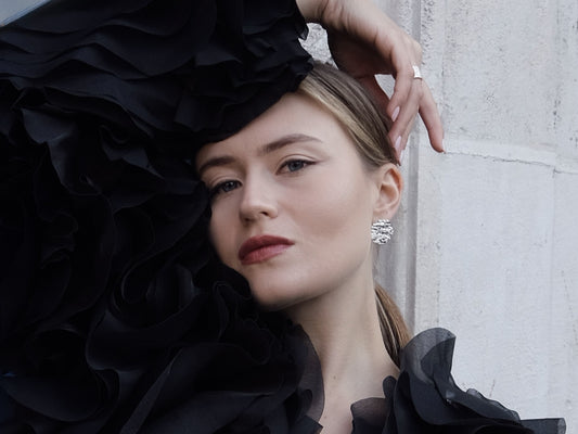 Сережки-диски «Поверхня води» (20 мм)