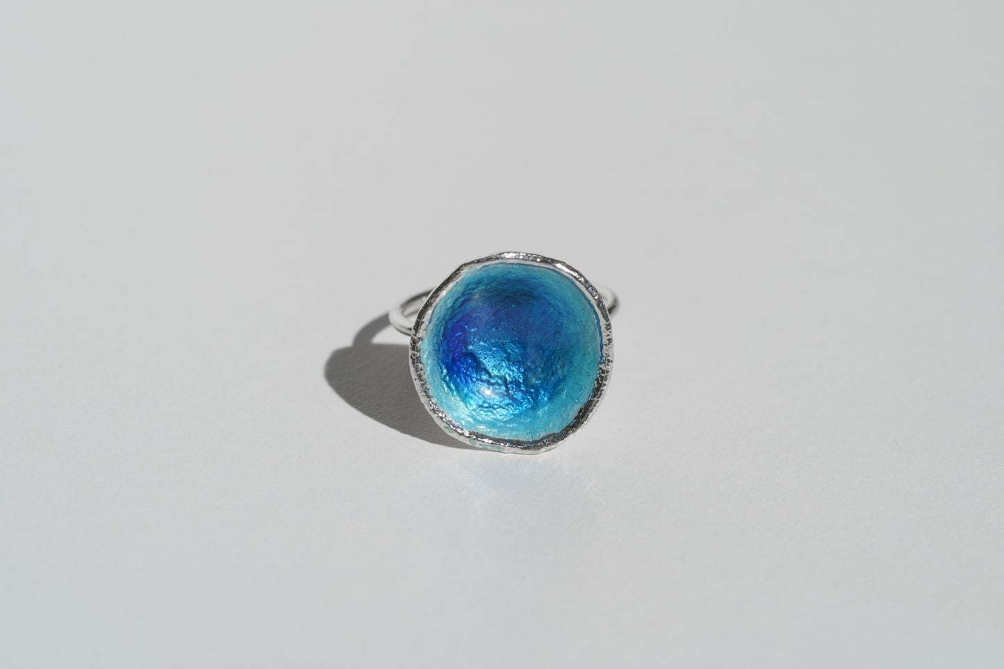 Каблучка «Море» синя (16 мм)