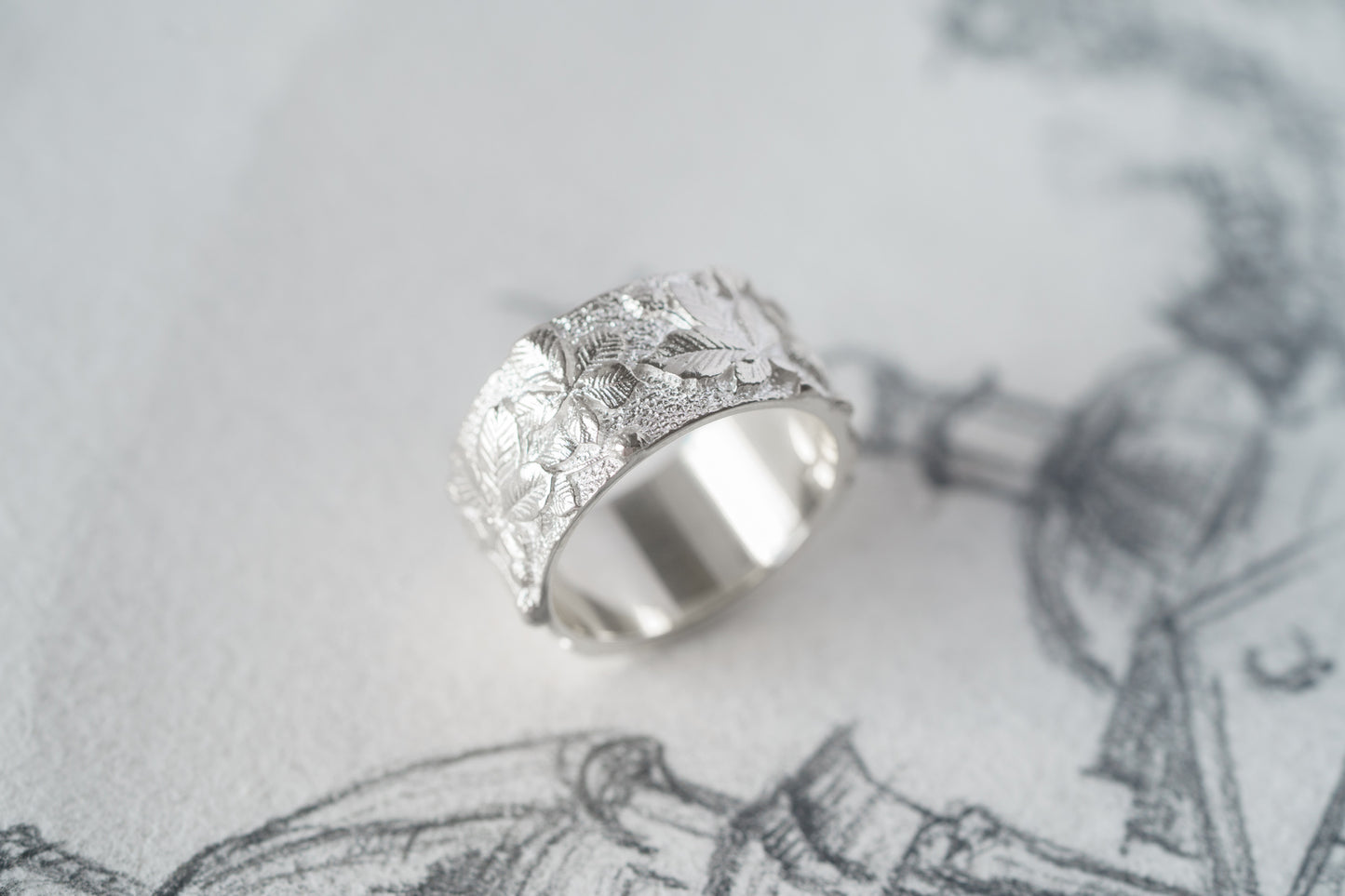 Каблучка «Київські каштани» світла (10 мм)