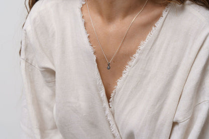 Кулон «Горіх каштану» з чорнінням