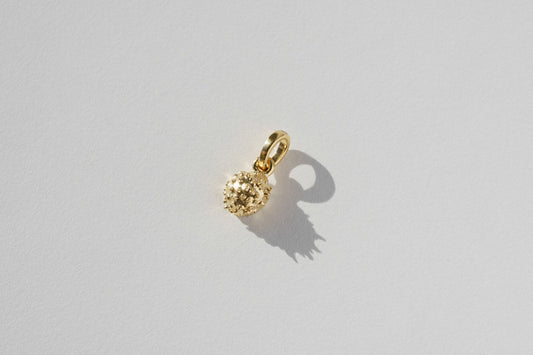 Кулон «Горіх каштану» світлий з позолотою