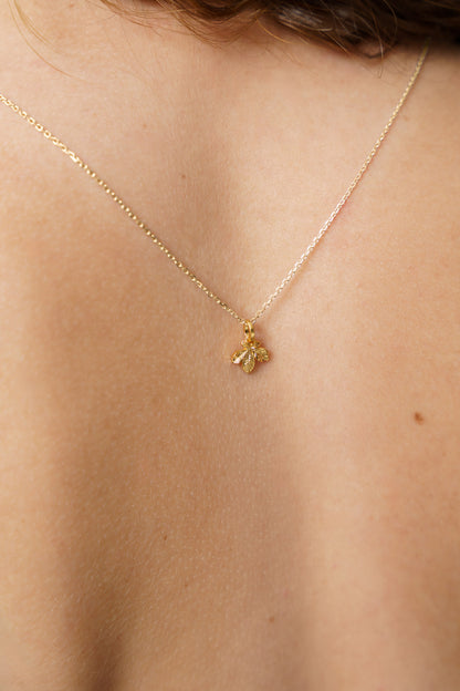 Кулон «Лист каштану» (10 мм) світлий