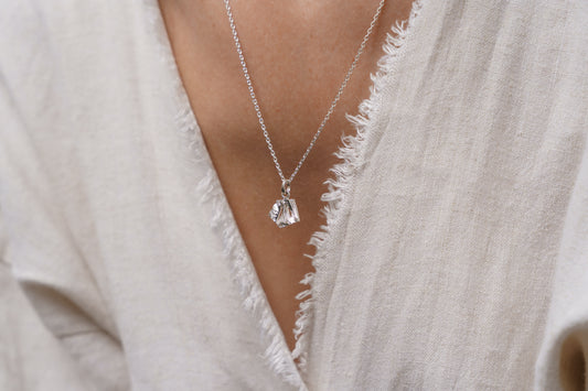 Кулон «Колотий лід» (10х12 мм) світлий