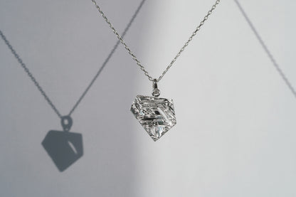 Кулон «Колотий лід» (17х20 мм) світлий