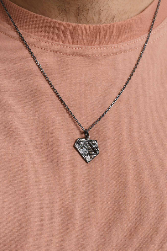 Кулон «Колотий лід» (17х20 мм) з чорнінням