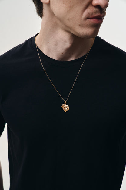 Кулон «Колотий лід» (17х20 мм) світлий