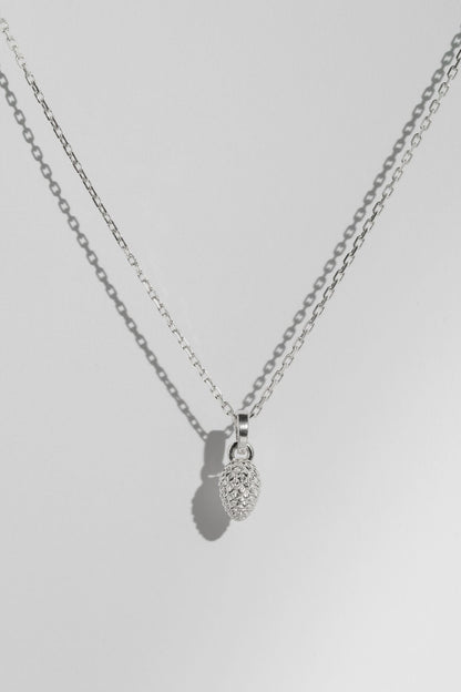 Кулон «Шишка смереки» світлий