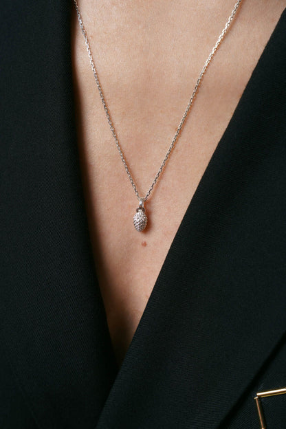 Кулон «Шишка смереки» світлий