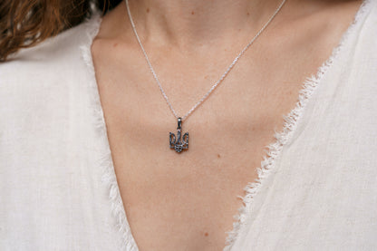 Кулон «Тризуб» рельєфний