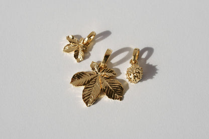 Кулон «Горіх каштану» світлий