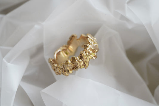 Каблучка «Пояс астероїдів» (7 мм) з позолотою