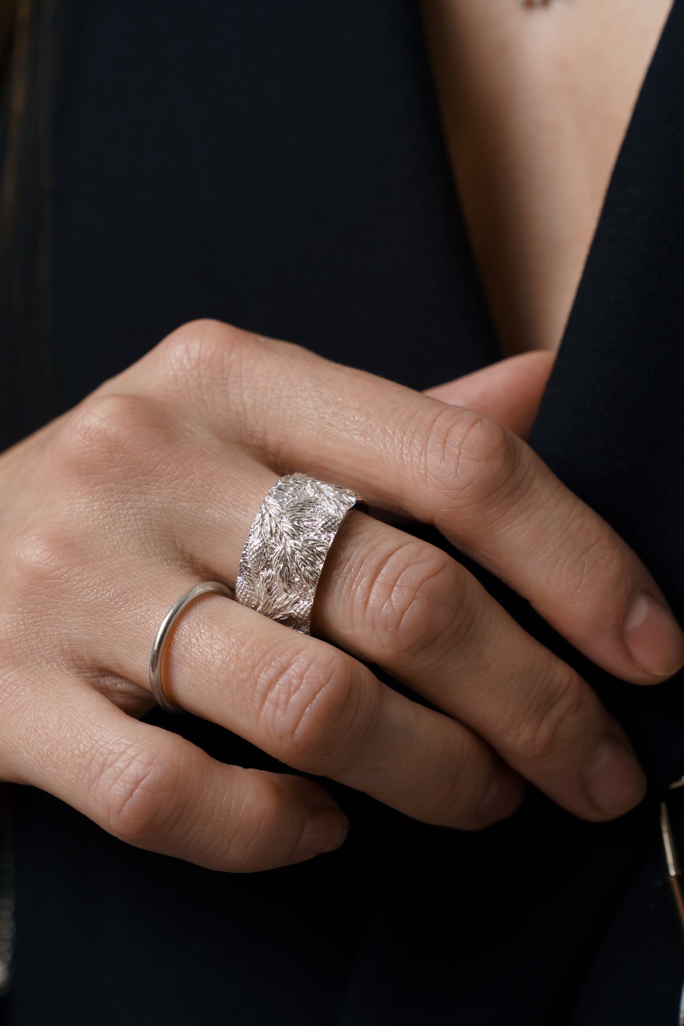 Каблучка «Карпатська смерека» світла (10 мм)