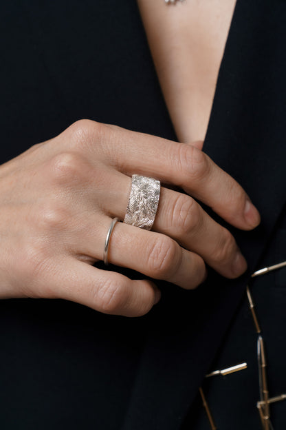 Каблучка «Карпатська смерека» світла (10 мм)