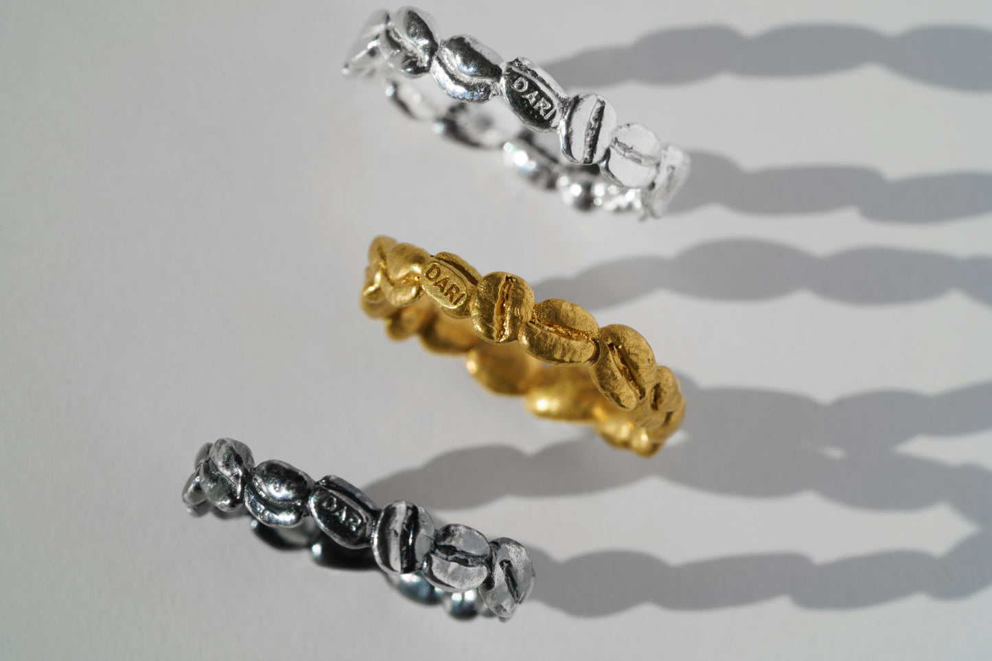 Каблучка «Львівська кава» з чорнінням (4 мм)