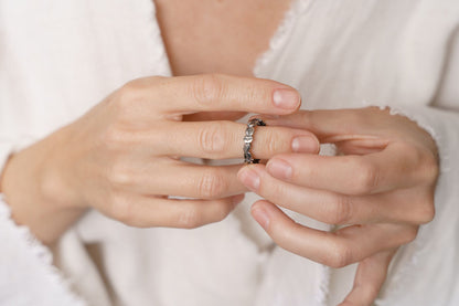 Каблучка «Львівська кава» з чорнінням (4 мм)