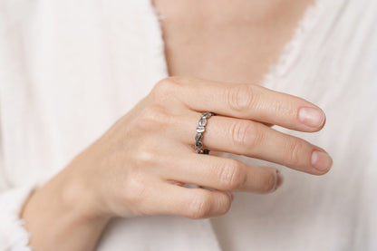 Каблучка «Львівська кава» з чорнінням (4 мм)