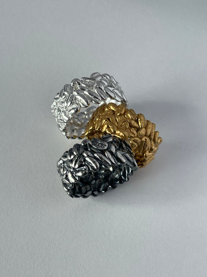 Каблучка «Львівська кава» з чорнінням (9 мм)