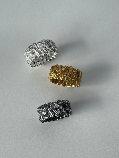 Каблучка «Львівська кава» з чорнінням (9 мм)