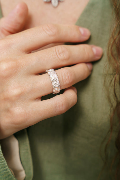 Каблучка «Київські каштани» світла (6 мм)