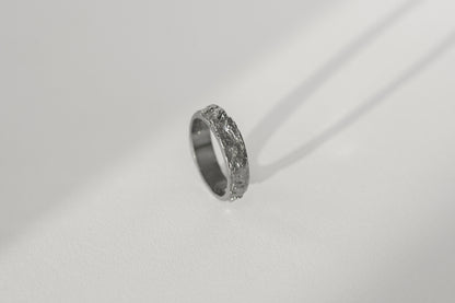 Каблучка «Дубова кора» з чорнінням (5 мм)