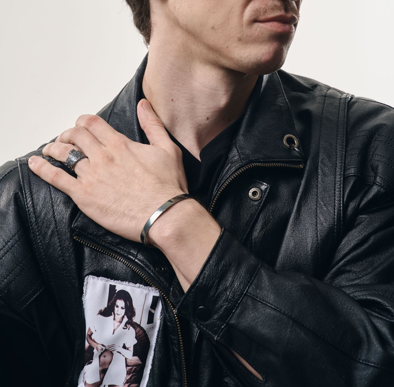 Каблучка «Дубова кора» з чорнінням (11-16 мм)